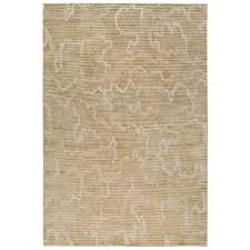 thistle gold hand knotted 6x4 rug in