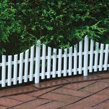 White Wooden Garden Fence