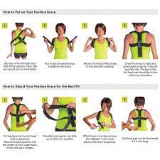 All you need to do is loosen the strap from your brace and lift the bar up towards your chest or waist. Posture Correction Brace Upper Back Straightener Shoulder Support