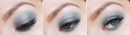 simple grey turquoise smokey eye makeup