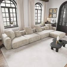 Combination Sectional Sofa With Ottoman