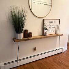 Narrow Console Table 34 Hairpin Legs