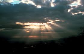 behind the forecast crepuscular rays