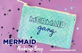 how to make a mermaid makeup bag