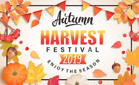 Autumn Harvest Festival Banner For Fall Fest 2019 Background