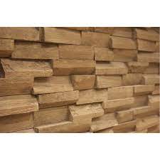 Brown Wood Blocks Wall Cladding Rs 150