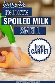 spoiled milk smell on your carpet