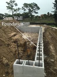 Stem Wall Monolithic Foundations