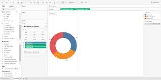 how to make a donut chart in tableau