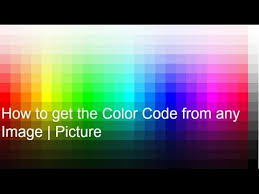 How To Know Rgb Color Code