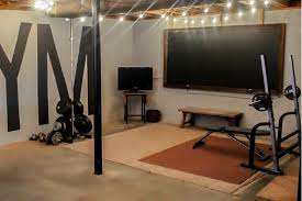 Here is the best home gym equipment for those on a budget so you can start. Creating A Home Gym In An Unfinished Basement On A 100 Budget Lovely Etc