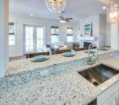 Recycled Sea Glass Style Countertop