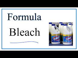 formula for liquid bleach