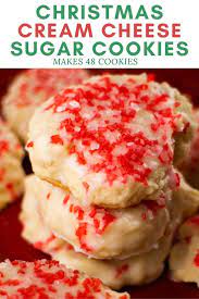 My recipe is for a cookie press only and it makes four dozen cookies. Cream Cheese Christmas Sugar Cookies Brooklyn Farm Girl