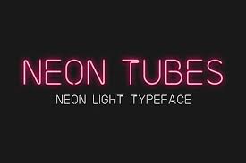 neon font to inspire your web designs