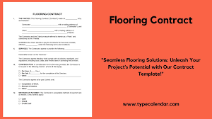 free printable flooring contract