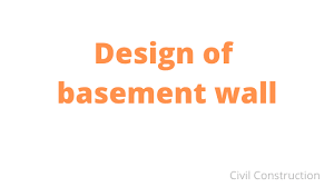 Design Of Basement Wall Civil