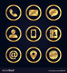 Download 2,399 vector icons and icon kits.available in png, ico or icns icons for mac for free use. Set Of Gold Business Contact Icons On Black Background Download A Free Preview O Free Graphic Design Software Graphic Design Business Card Business Card Icons