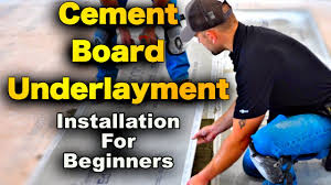 cement board underlayment installation
