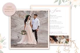 Photography Wedding Session Advertising Card Bridal Shoot Adobe Photoshop Psd Template 5