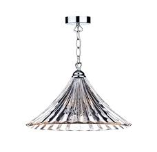 Ardeche 1lt Large Pendant Clear Glass