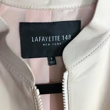 Lafayette 148 New York Pink Fen Zip Front Bomber Jacket Size 2 Xs 78 Off Retail