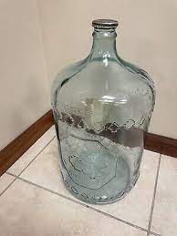 Vintage Empty Water 5 Gallon Glass Jug
