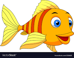 cute fish cartoon royalty free vector