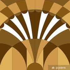 Wall Mural Art Deco Graphic Background