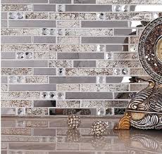 crystal glass mosaic tiles living room