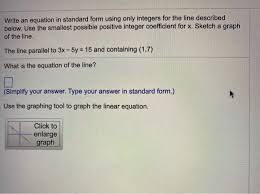 Solved Write An Equation In Standard