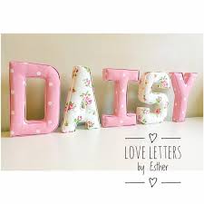 Fabric Letters Wall Letters Nursery