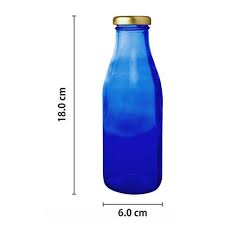 Glass Ideas Bottle Blue For Milk