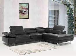 barts leather sectional by beverly