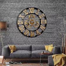 Industrial Gear Wall Clock Decorative