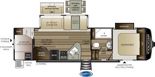 fifth wheel floor plans with 2 bedrooms