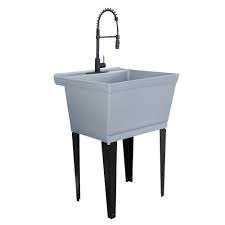 tehila grey 19 gallon utility sink with