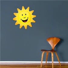 Happy Sun Mural Decal Nursery Wall