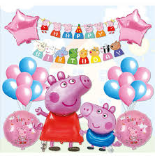 diy peppa pig birthday party decoration