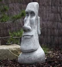 Male Easter Island Head Stone Garden