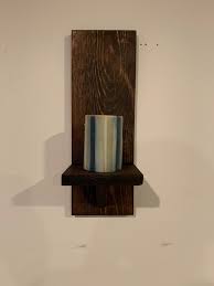 Wooden Wall Sconce Shelf