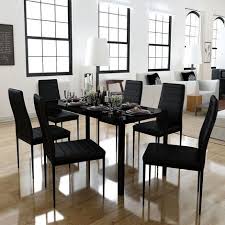 Black Glass Dining Table