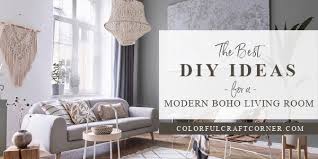 diy ideas for a modern boho living room
