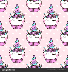 Unicorn Baking Cupcakes Background ...