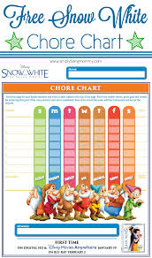 Snow White Chore Chart Simply Being Mommy