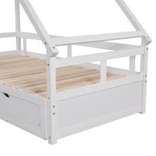 2 drawers wooden house bed