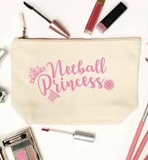netball princess makeup wash bag