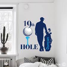 19th hole golf wall decal sports wall