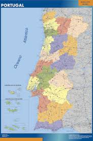 Sovereign country member of the european union, constituted as a democratic state of law. Portugal Wall Map Laminated Wall Maps Of The World