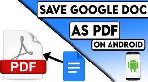 how to convert google docs to pdf file